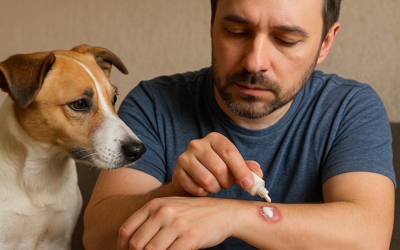 Что делать, если у собаки лишай: признаки и лечение