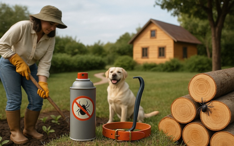 Как обезопасить себя от клещей на даче